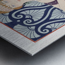 Les Trois Beautes de Mnasidika 1922 fashion illustration by George Barbier. Metal print