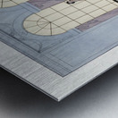 Au Revoir 1920 fashion illustration  by George Barbier. Metal print