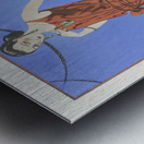 La chambre bleue darth&eacutenice / Robe du soir de Beer from Gazette du Bon Ton. Art &ndash Modes & Frivolit&eacutes: Evening Attire No. 1 1923 fashion illustration  by George Barbier.  Metal print