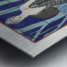 Alcyone / Robe et manteau du soir de Worth 1923 fashion illustration  by George Barbier.  Metal print