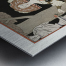 La rose de linfante: Costume de Worth from Gazette du Bon Ton. Art- Modes & Frivolit&eacutes No. 8 1924 fashion illustration  by George Barbier.  Metal print