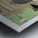 La Merveilleuse au Palais Royal 1921 fashion illustration by George Barbier. Metal print