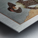 La promeneuse m&eacutelancolique Robe dapr&egraves-midi de Beer 1922 fashion illustration  by George Barbier.  Metal print