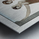 Vesper / Robes du soir de Worth from Gazette du Bon Ton No. 8 1922 fashion illustration  by George Barbier.  Metal print