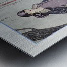 Le Belv&eacuted&egravere 1924 fashion illustration  by George Barbier.  Metal print