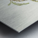 Black-headed Pardalote Pardalotus melanocephalus illustrated by Elizabeth Gould 1804–1841 for John Gould’s 1804-1881 Birds of Australia  Metal print