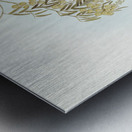 Blue Shining Flycatcher Piezorhynchus nitidus illustrated by Elizabeth Gould 1804–1841 for John Gould’s 1804-1881 Birds of Australia  Metal print