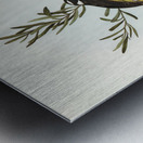 New Holland Honey-eaterillustrated by Elizabeth Gould 1804–1841 for John Gould’s 1804-1881 Birds of Australia  Metal print