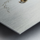 Yellow-breasted Robin Eopsaltria Australis illustrated by Elizabeth Gould 1804–1841 for John Gould’s 1804-1881 Birds of Australia  Metal print