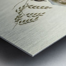 Sombre-coloured Sericornis Sericornis humilis illustrated by Elizabeth Gould 1804–1841 for John Gould’s 1804-1881 Birds of Australia  Metal print