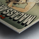 Huile De Macassar Naquet 1877 Poster by Jules Chéret Metal print