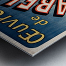 Œuvres De Rabelais 1885 Poster by Jules Chéret Metal print