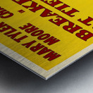 Breakfast at Tiffany’s 1966 Freddy Weltop American 20th Century  Artcraft Lithograph Poster Metal print