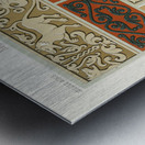 Middle-Ages pattern. 1888 edition Lornement Polychrome by Albert Racine 1825–1893. Metal print