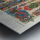 Renaissance pattern. 1888 edition Lornement Polychrome by Albert Racine 1825–1893. Metal print