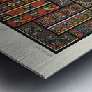 Middle-Ages pattern. 1888 edition Lornement Polychrome by Albert Racine 1825–1893. Metal print