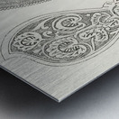 Indian design. 1888 edition Lornement Polychrome by Albert Racine 1825–1893. Metal print