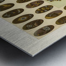 Japan pattern. 1888 edition Lornement Polychrome by Albert Racine 1825–1893. Metal print