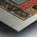 Greek-Roman pattern. 1888 edition Lornement Polychrome by Albert Racine 1825–1893. Metal print