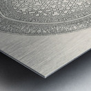 Decorative design. 1888 edition Lornement Polychrome by Albert Racine 1825–1893. Metal print