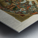 18th Century pattern. 1888 edition Lornement Polychrome by Albert Racine 1825–1893. Metal print