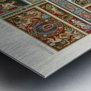 Renaissance pattern. 1888 edition Lornement Polychrome by Albert Racine 1825–1893. Metal print
