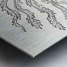 Antique Chinese illustrations. 1888 edition Lornement Polychrome by Albert Racine 1825–1893. Metal print