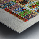 Renaissance pattern. 1888 edition Lornement Polychrome by Albert Racine 1825–1893. Metal print