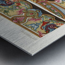 18th Century pattern. 1888 edition Lornement Polychrome by Albert Racine 1825–1893. Metal print