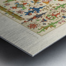 Medieval pattern. 1888 edition Lornement Polychrome by Albert Racine 1825–1893. Metal print