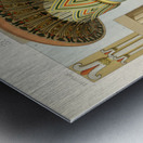 Egyptian pattern. 1888 edition Lornement Polychrome by Albert Racine 1825–1893. Metal print