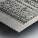 Byzantine pattern. 1888 edition Lornement Polychrome by Albert Racine 1825–1893. Metal print