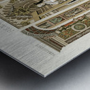 Renaissance pattern. 1888 edition Lornement Polychrome by Albert Racine 1825–1893. Metal print