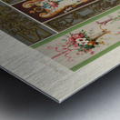 18th Century pattern. 1888 edition Lornement Polychrome by Albert Racine 1825–1893. Impression metal