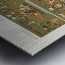 18th Century pattern. 1888 edition Lornement Polychrome by Albert Racine 1825–1893. Metal print