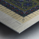 Persian pattern. 1888 edition Lornement Polychrome by Albert Racine 1825–1893. Metal print