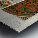 Indian pattern. 1888 edition Lornement Polychrome by Albert Racine 1825–1893. Metal print