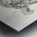 Ancient Egypt Illustration. 1888 edition Lornement Polychrome by Albert Racine 1825–1893. Metal print