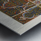 Moresque pattern. 1888 edition Lornement Polychrome by Albert Racine 1825–1893. Metal print