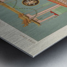 Greek-Roman pattern. 1888 edition Lornement Polychrome by Albert Racine 1825–1893. Metal print