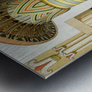 Egyptian pattern. 1888 edition Lornement Polychrome by Albert Racine 1825–1893. Metal print