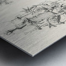 Antique illustrations. 1888 edition Lornement Polychrome by Albert Racine 1825–1893. Metal print