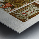 Renaissance pattern. 1888 edition Lornement Polychrome by Albert Racine 1825–1893. Metal print