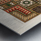 Middle-Ages pattern. 1888 edition Lornement Polychrome by Albert Racine 1825–1893. Metal print