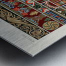 Middle-Ages pattern. 1888 edition Lornement Polychrome by Albert Racine 1825–1893. Metal print