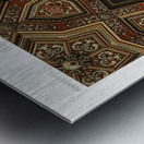 Renaissance pattern Lornement Polychrome 1888 by Albert Racinet 1825-1893. 1888 edition. Metal print