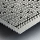 Mosaic pattern. 1888 edition Lornement Polychrome by Albert Racine 1825–1893. Metal print