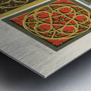 Middle-Ages pattern. 1888 edition Lornement Polychrome by Albert Racine 1825–1893. Metal print