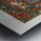 Renaissance pattern. 1888 edition Lornement Polychrome by Albert Racine 1825–1893. Metal print