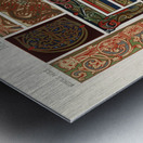 Medieval pattern. 1888 edition Lornement Polychrome by Albert Racine 1825–1893. Metal print